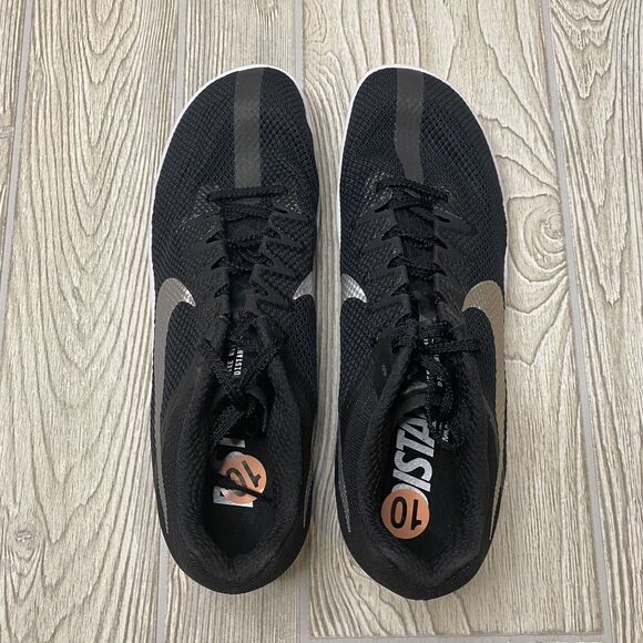 Nike Zoom Rival Distance Track Shoes Men’s 10 Black DC8725-001 Spikes New - Picture 7 of 8